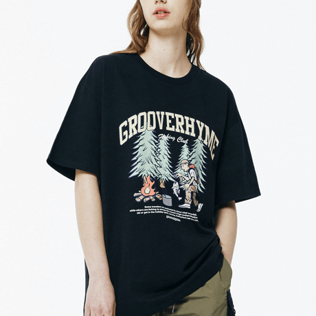 『grooverhyme』 　キャンピングボーイ Tシャツ (Black)