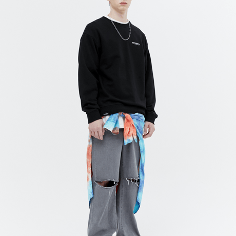 『grooverhyme』 　NYC ロケーションスウェット (Black)