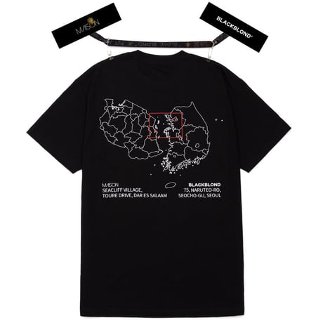 『BLACKBLOND X MAISON』 　ショートスリーブ Tシャツ (Black)