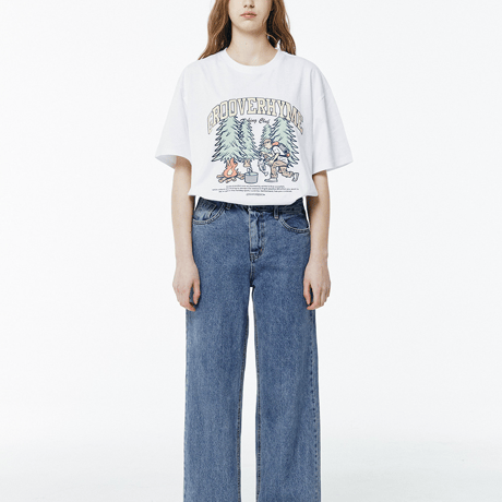 『grooverhyme』 　キャンピングボーイ Tシャツ (White)