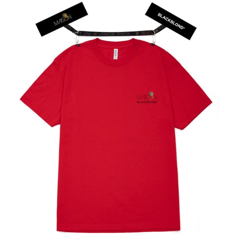 『BLACKBLOND X MAISON』 　ショートスリーブ Tシャツ (Red)
