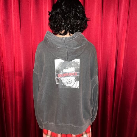 『SK8ER ROCK』 　パンクロックピグメントジップパーカー (Dark Gray)