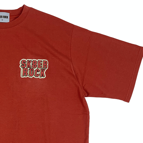 『SK8ER ROCK』 　3D ロゴ半袖 Tシャツ (Brick)