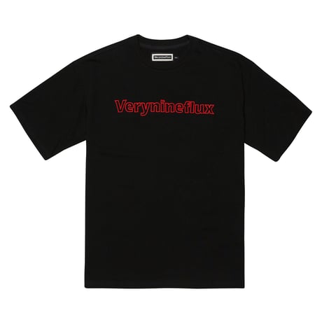 『Verynineflux』  ダイアゴナル Tシャツ (Black)