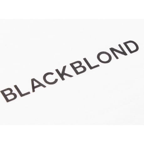 『BLACKBLOND』 イノセントシャドーショートスリーブ Tシャツ (White)