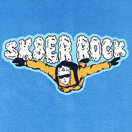 『SK8ER ROCK』 　parasuit short sleeve tee (Sky Blue)