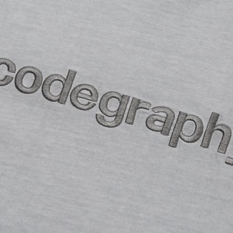 『Code:graphy』 　pigment  codegraphy logo t-shirt (Gray)