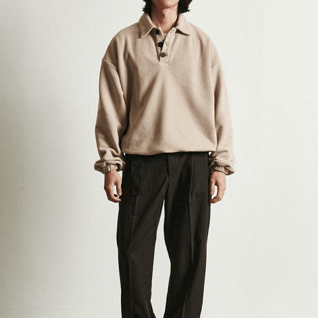 『 BY:L 』    ウォームアップポロシャツ(Beige)