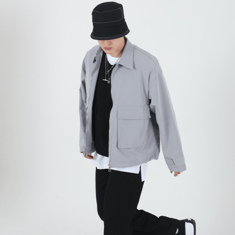 『 BY:L 』 　ミリタリーポケットジャケット  (Grey)