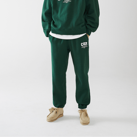 『Code:graphy』 　アップリケロゴトレーニングパンツ (Green)