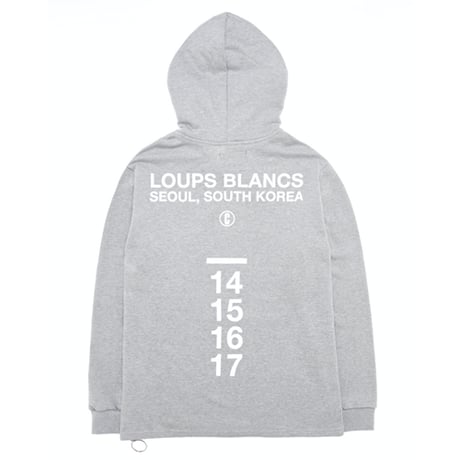 『LOUPS BLANCS』  サイドジッパーフード (Grey)
