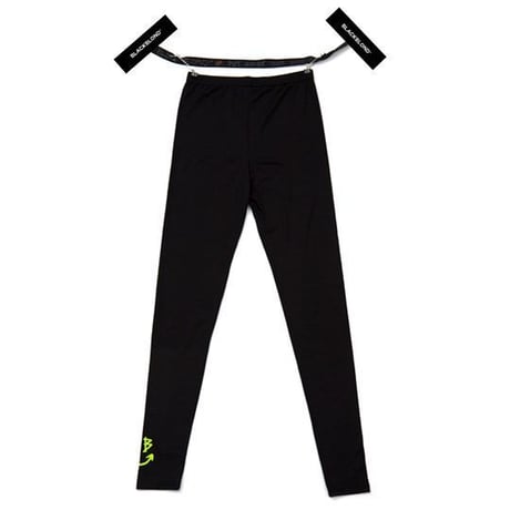 『BLACKBLOND』スマイルロゴレギンス (Black/Neon yellow)