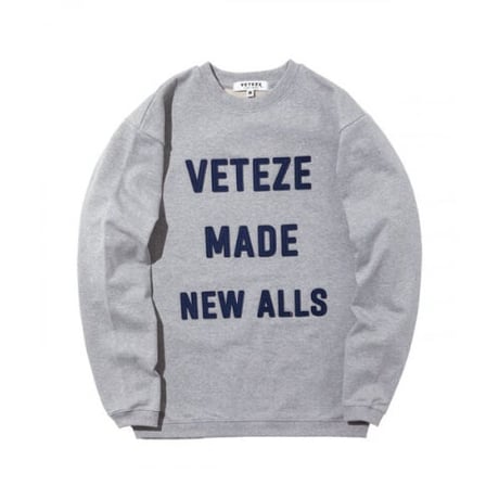 『VETEZE』 　ビッグメードスウェット (Grey)