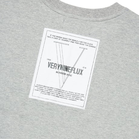 『Verynineflux』 ビハインド Tシャツ (Gray)