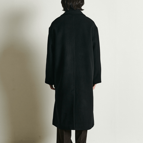『 BY:L 』    ウールオーバーサイズダブルコート (Black)