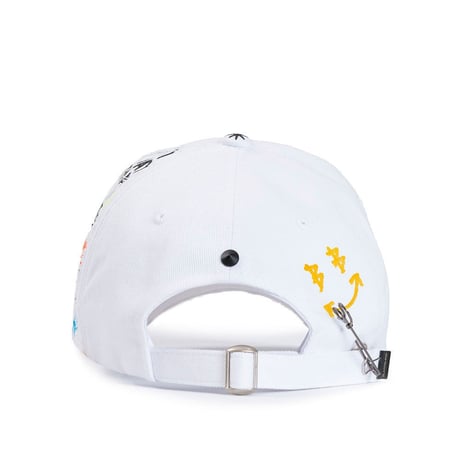 『BLACKBLOND』 クラシックロゴスマイルキャップ (White)