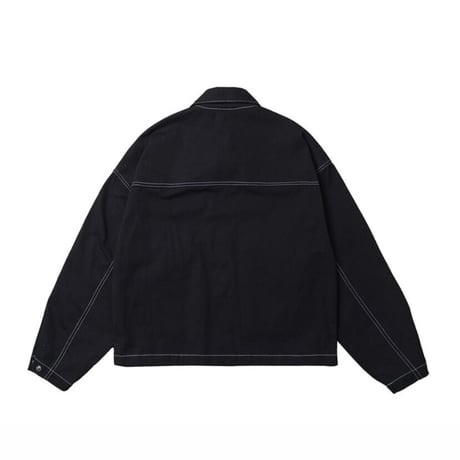 『 BY:L 』 　ステッチコープトラッカージャケット  (Black)