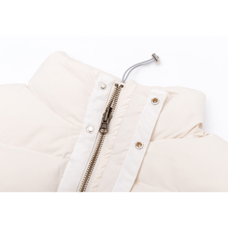 『BLACKBLOND』 　パッチショートダックダウンジャケット (Ivory)