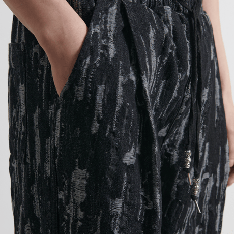『BY.L 』 ワンウォッシュベンディングパンツ (Black)
