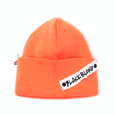 『BLACKBLOND』   Side Patch Long Beanie