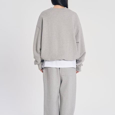 『SLOW RECORD HOUSE』　SLOW パッチスウェットシャツ (Grey)