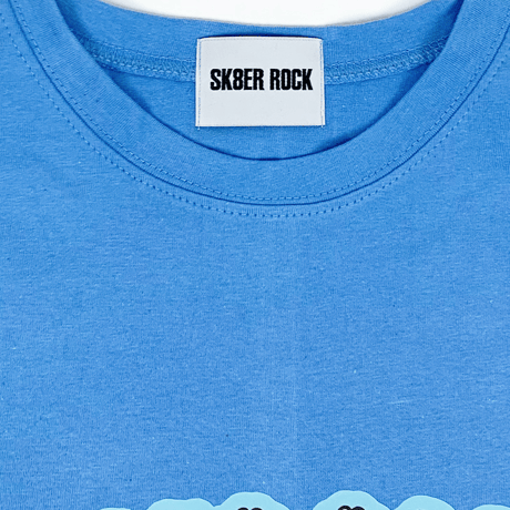 『SK8ER ROCK』 　parasuit short sleeve tee (Sky Blue)