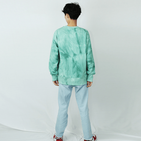 『Swallowtale』 タイダイオーバーサイズスウェット (Green)