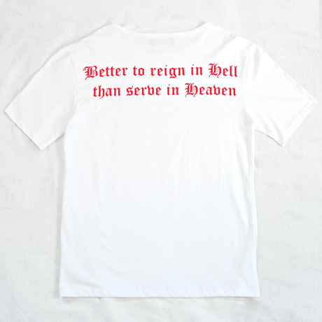 『LOUPS BLANCS』 ホットスタッフボートネック Tシャツ (White)