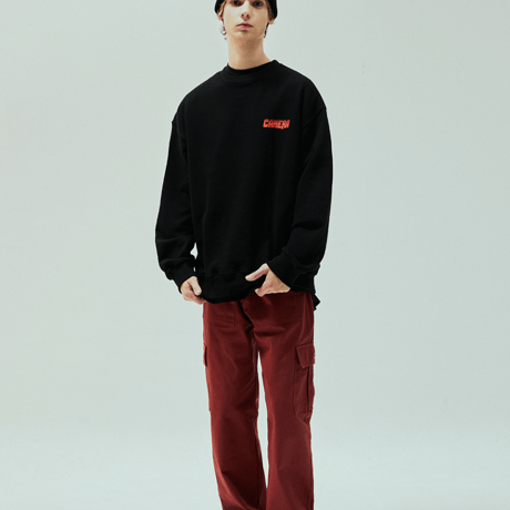 『CANERA』　シンボルスウェットシャツ (Black)