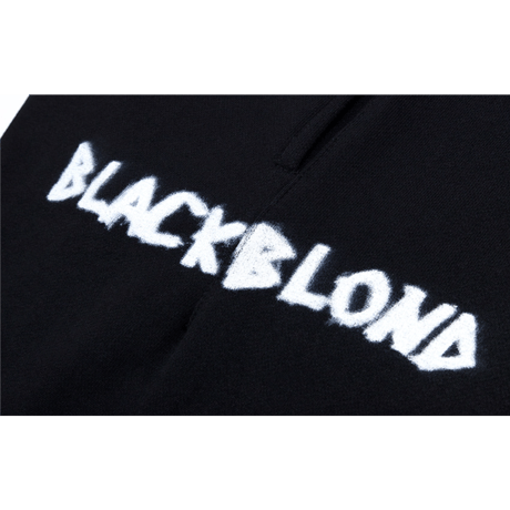 『BLACKBLOND』 　グラフィティーサイドロゴスウェットパンツ (Black)