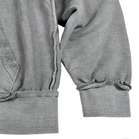 『SK8ER ROCK』 　スターリバースピグメントスウェットパーカージップアップ (Grey)
