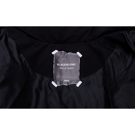 『BLACKBLOND』 　パッチショートダックダウンジャケット (Black)