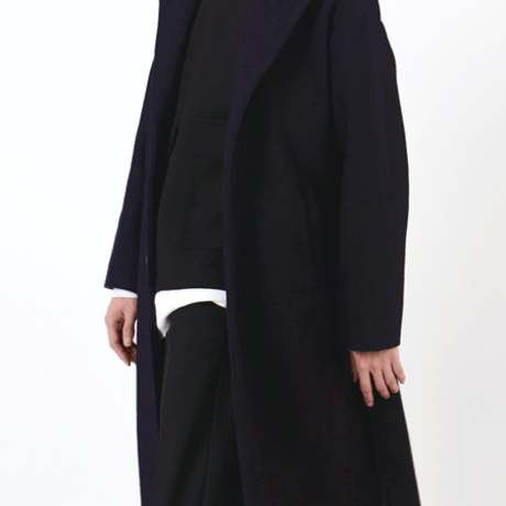 『 BY:L 』    ローブマキシコート (Navy)