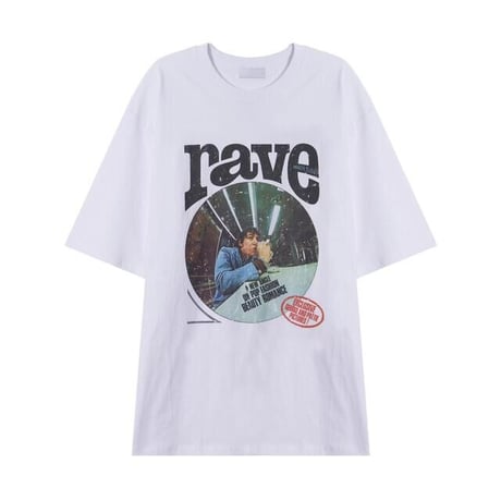 『HIFIFNK』  アングルデジタルプリントTシャツ (White、Charcoal)