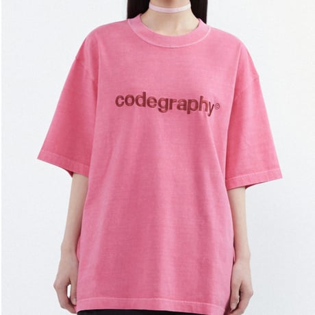 『Code:graphy』 　pigment  codegraphy logo t-shirt (Indipink)