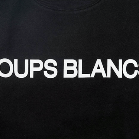 【再入荷】『LOUPS BLANCS』オリジナルロゴスウェットシャツ (Black)