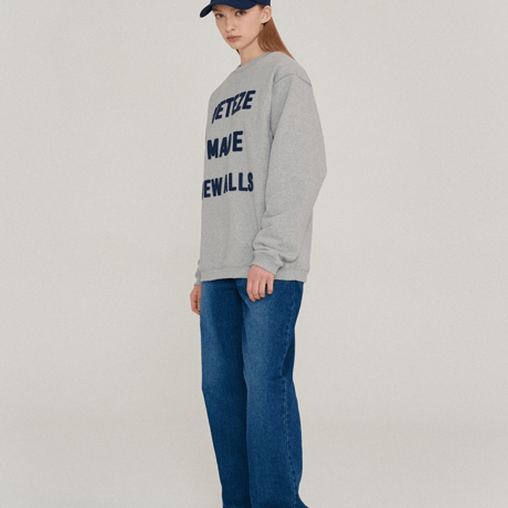 『VETEZE』 　ビッグメードスウェット (Grey)