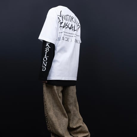 『BLACKBLOND』　rascal t-shirt (White)