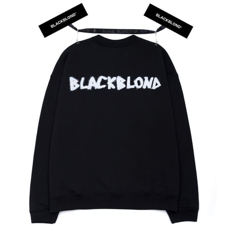 『BLACKBLOND』 　グラフィティロゴスウェット (Black)