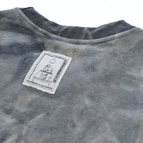 『Swallowtale』 タイダイカラーリブオーバーサイズスウェット (Gray)
