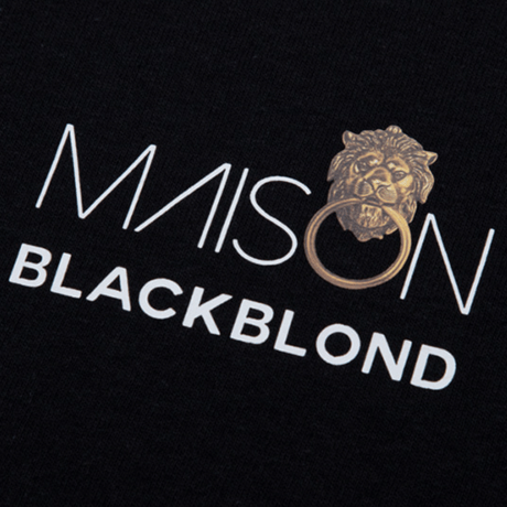 『BLACKBLOND X MAISON』 　ロング スリーブ Tシャツ (Black)