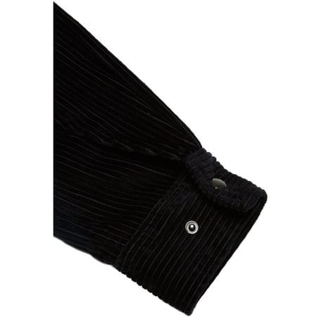 『Verynineflux』   V コーデュロイシャツジャケット (Black)