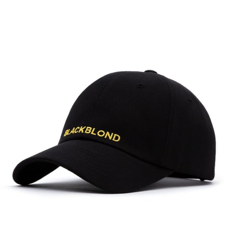 『BLACKBLOND』  　オリジナルロゴキャップ (Black/Yellow)