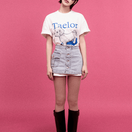 『GROOVE RHYME』 taelor series maltese t-shirts (Blue)