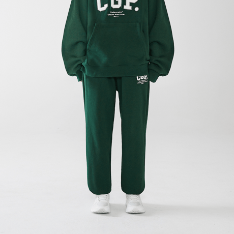 『Code:graphy』 　アップリケロゴトレーニングパンツ (Green)