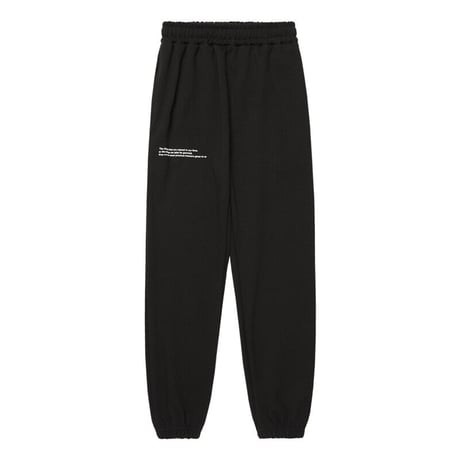 『VETEZE』 　メッセージジョガーパンツ (Black)