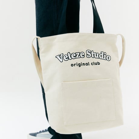 『VETEZE』 　スタジオポケットエコバッグ (Cream)