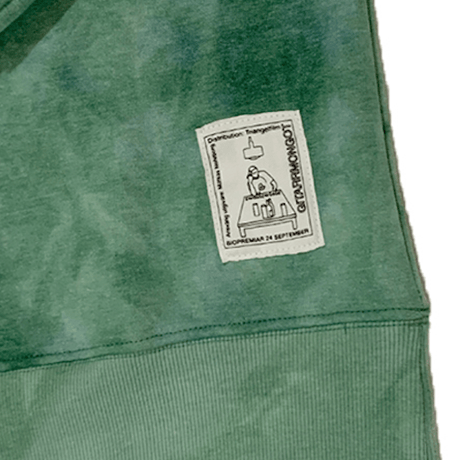 『Swallowtale』 タイダイオーバーサイズスウェット (Green)