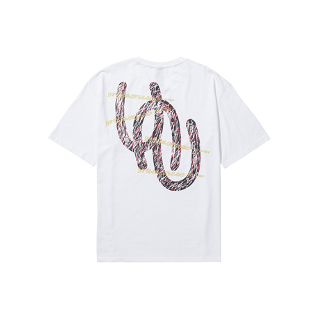 『CORUNU』  ブロークンロゴショートスリーブ Tシャツ (White)