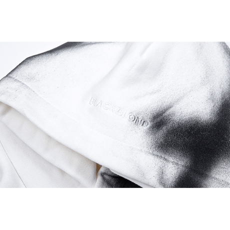『BLACKBLOND』  sprayed custom hoodie (White)
